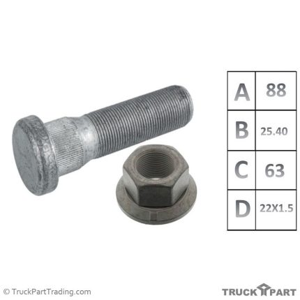 پیچ چرخ VOLVO FM 88