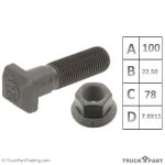 پیچ ومھره چرخ عقب اتوبوس اسکانیا